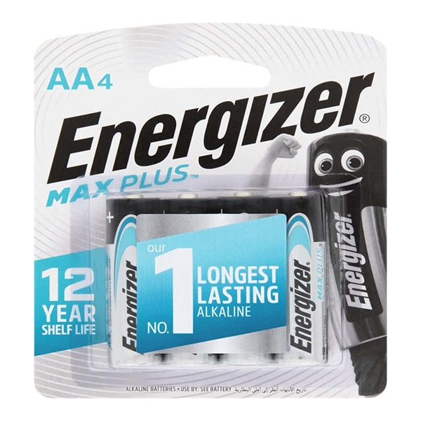 BATTERY AA MAX PLUS ENERGIZER 4PK