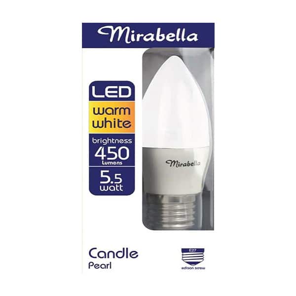 GLOBE  LED CANDLE 5W ES 5W  WARM WHT 470LM