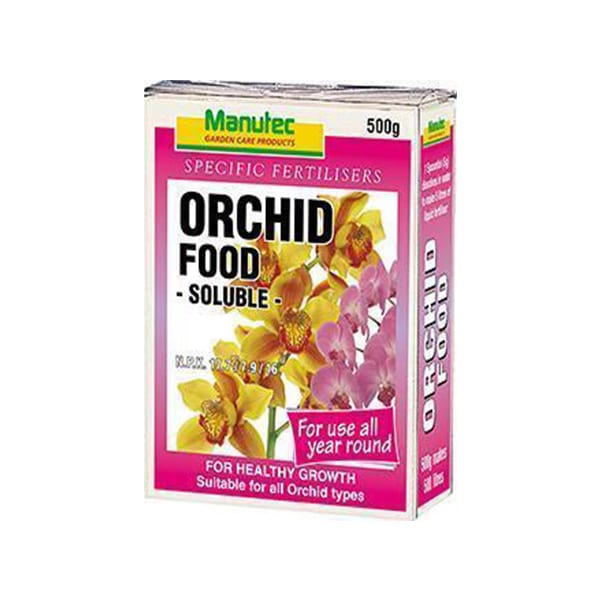 FERTILISER ORCHID FOOD 500G MANUTEC #