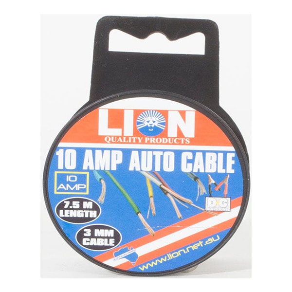 Lion 10A Auto Wire Green 3mm x 7.5m
