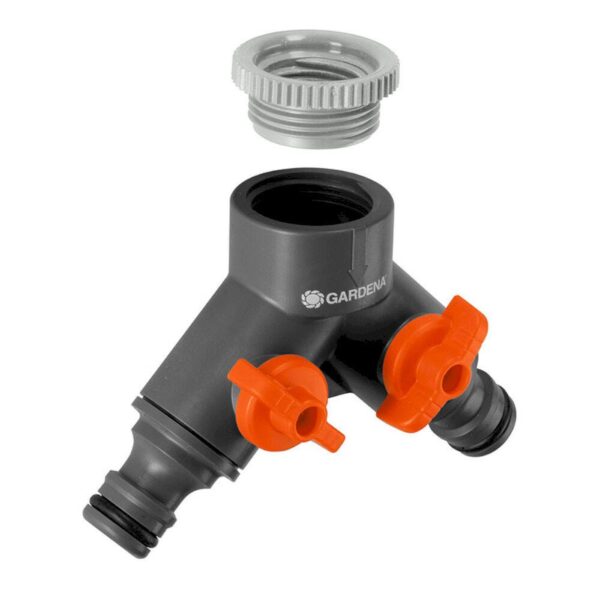 CONNECTOR TWIN TAP 18MM GARDENA