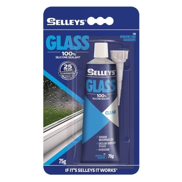 SILICONE GLASS CLEAR SILICONE SELLEYS 75G