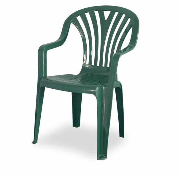 CHAIR RESIN MID BACK GREEN