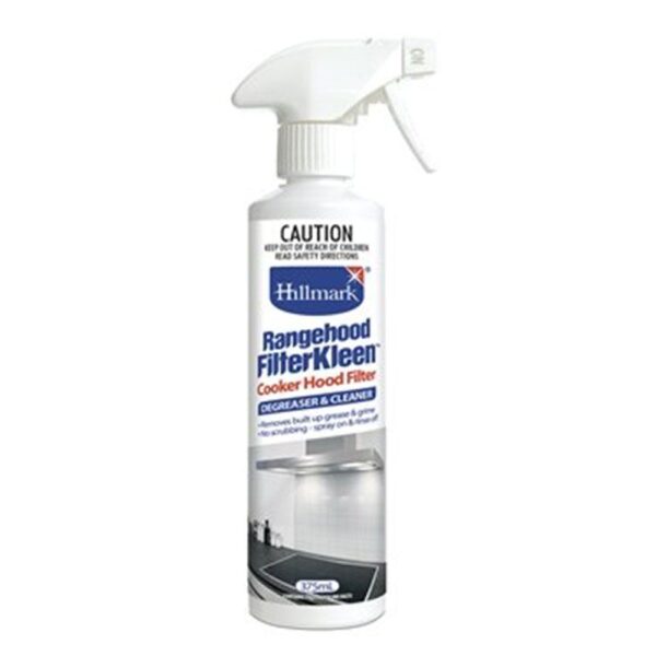 CLEANER RANGE HOOD FILTER KLEEN 375ML HILLMARK *