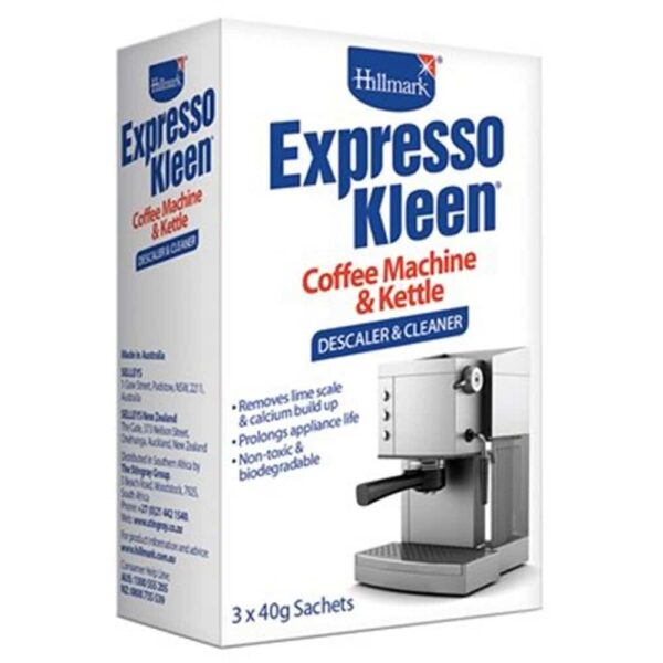 CLEANER KETTLE/COFFEE DESCALER 3x40g HILLMARK *
