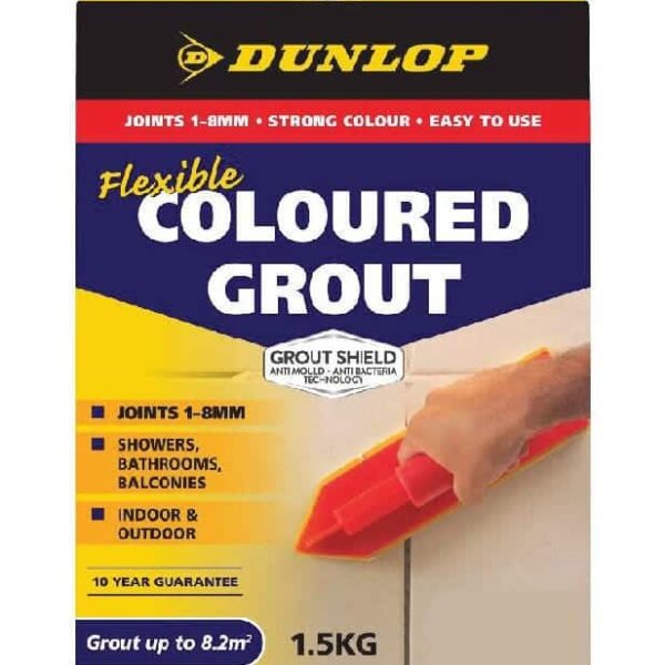 Dunlop Flexible Coloured Grout - Misty Grey 1.5kg