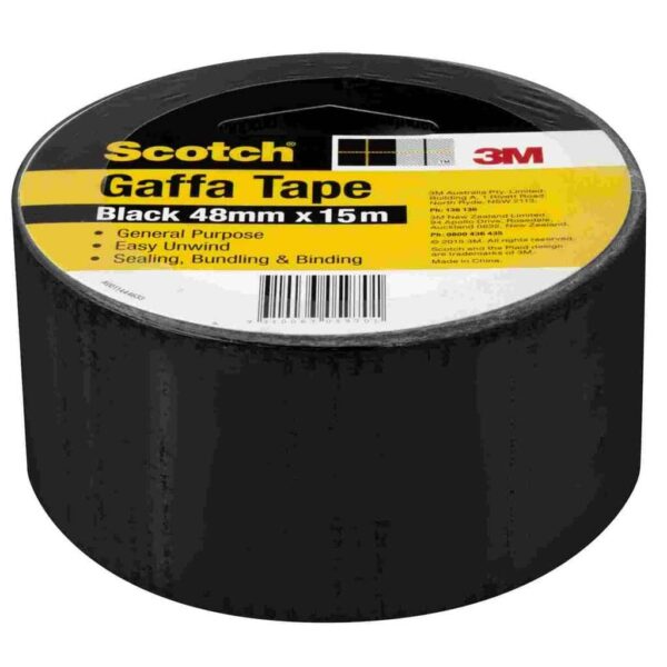 TAPE GAFFA BLACK 48MM X 15M SCOTCH