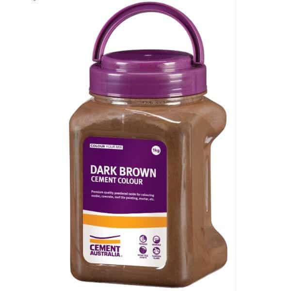 Cement Australia Oxide Colouring-DARK BROWN 1KG
