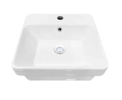 Cartia Romina Square Basin W/ Waste Plug CAB-RIN-41SQ