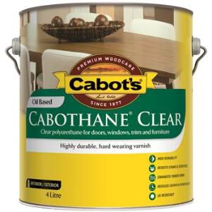 Cabot's Cabothane Clear Oil Based Satin 4L