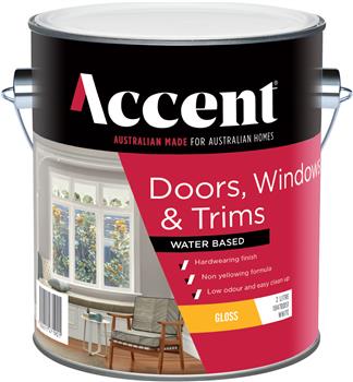 Accent Doors, Windows & Trims Water Based GLOSS BASED 2Lt