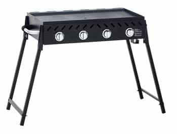 Grilled 4 Burner Flat Top BBQ with Folding Legs