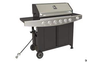 Grilled Yarra 6 Burner Hooded BBQ with Side Burner 2.0