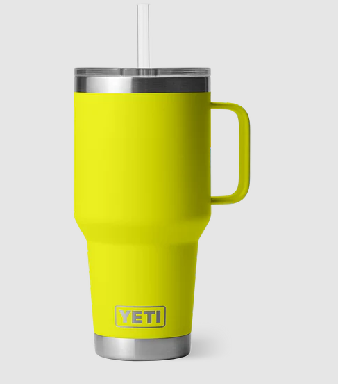 YETI RAMBLER 35 OZ STRAW MUG FIREFLY YELLOW
