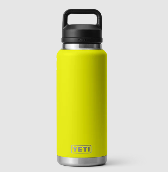 YETI RAMBLER 36 OZ BOTTLE CHUG FIREFLY YELLOW